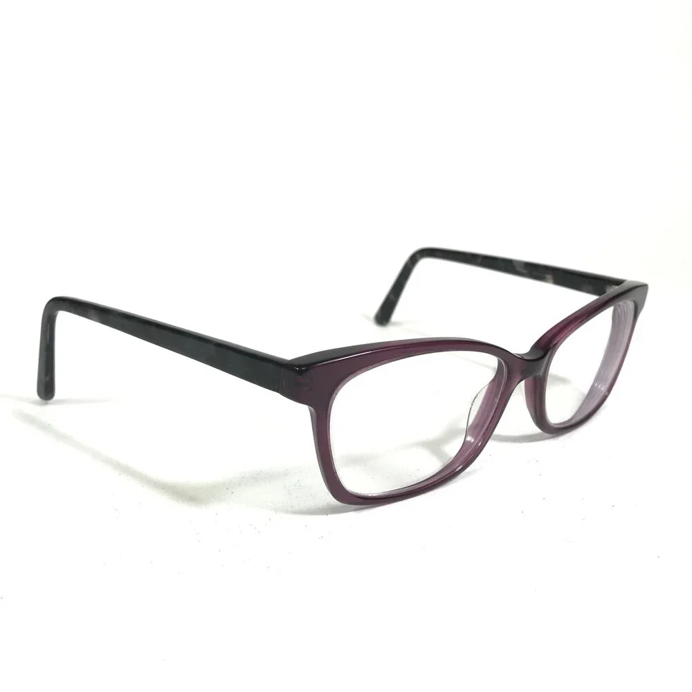 Ogi Eyeglasses Frames 129/169 EVOLUTION Clear Blue Purple Cat Eye 54-17-125